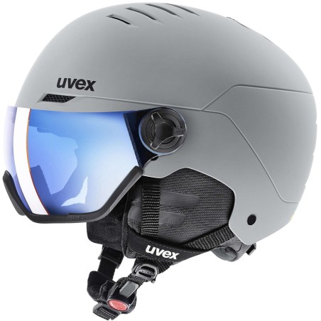 Outlet Kask narciarski snowboardowy Uvex Wanted Visor r. 54-58cm rhino mat