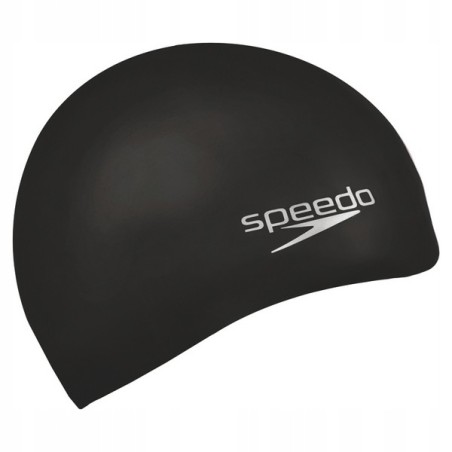 Outlet Czepek pływacki dla dorosłych Silikon Speedo czarny ergonomiczny