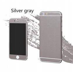 Shot Case Skin Naklejka Ochronna iPhone 6/6S Plus Eco Skóra Szary