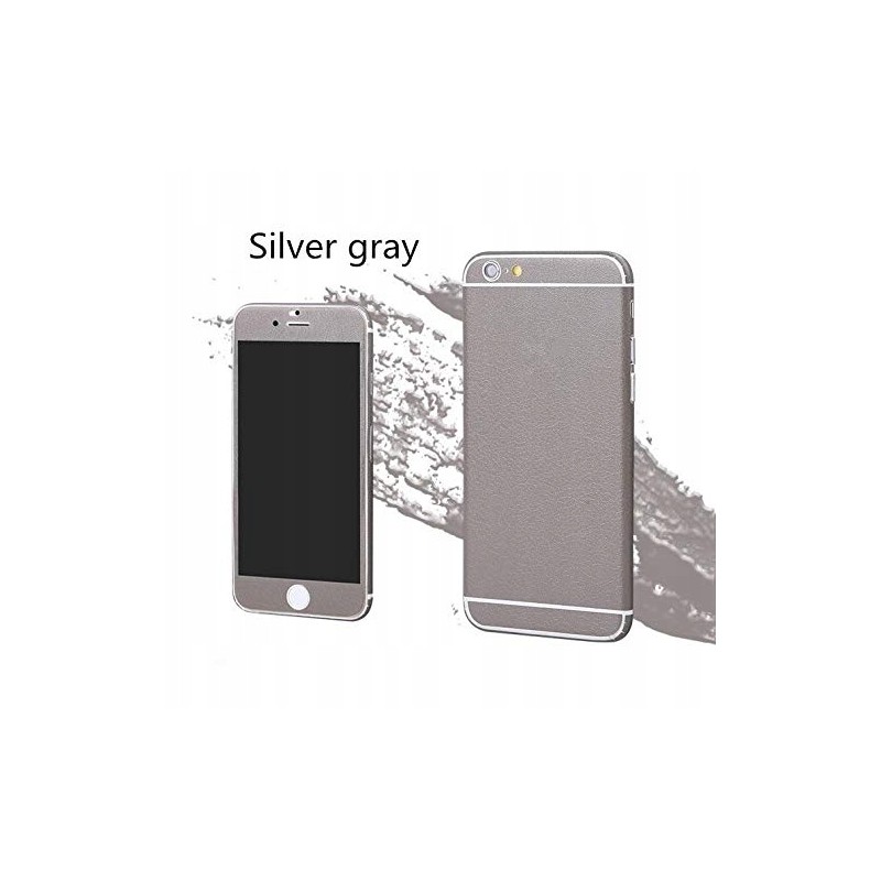 Shot Case Skin Naklejka Ochronna iPhone 6/6S Plus Eco Skóra Szary