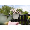 Outlet Doniczka podwójna Elho Vibia Campana Flower Bridge 39x26x22 cm biała