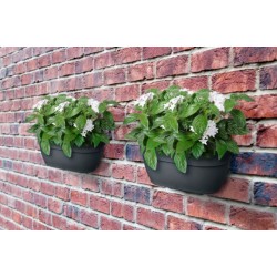 Outlet Doniczka podwójna Elho Vibia Campana Flower Bridge 39x26x22 cm biała