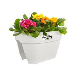 Outlet Doniczka podwójna Elho Vibia Campana Flower Bridge 39x26x22 cm biała