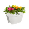 Outlet Doniczka podwójna Elho Vibia Campana Flower Bridge 39x26x22 cm biała