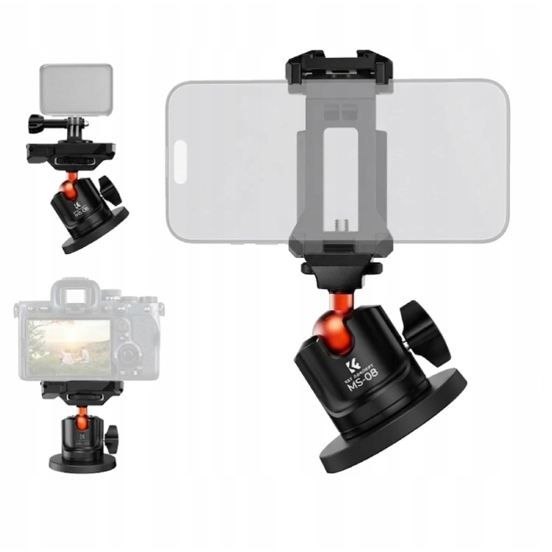 Outlet Uchwyt Magnetyczny 360 K&F do Kamery GoPro DJI Telefonów OPIS
