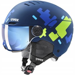 Kask narciarski Uvex dziecięcy Rocket Jr Visor 8005 54-58 cm M Niebieski