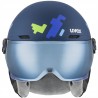 Kask narciarski Uvex dziecięcy Rocket Jr Visor 8005 54-58 cm M Niebieski