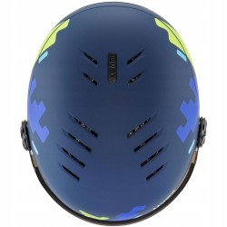 Kask narciarski Uvex dziecięcy Rocket Jr Visor 8005 54-58 cm M Niebieski