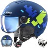 Kask narciarski Uvex dziecięcy Rocket Jr Visor 8005 54-58 cm M Niebieski