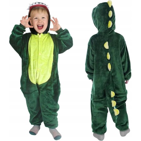 Outlet DINOZAUR STRÓJ PRZEBRANIE KOSTIUM PIDŻAMA KIGURUMI DZIECI SMOK
