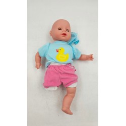 USZKODZONY DUŻY BOBAS LAURA GŁODNA LALKA 38 CM + ZESTAW DO KARMIENIA