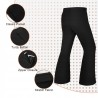 Outlet Męskie Spodnie Dzwony Vintage 60s/70s Slim Flare Roz.L Czarny