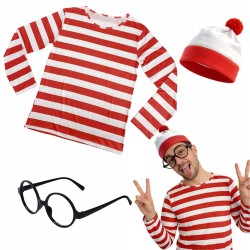 Damski Strój przebranie Gdzie jest Wally na karnawał i Halloween XL