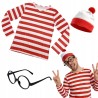 Damski Strój przebranie Gdzie jest Wally na karnawał i Halloween XL