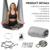 Outlet Aerial Zestaw hamaka do jogi 150x280 cm do 200 kg z akcesoriami
