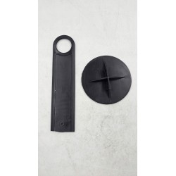 Outlet Zestaw stożków treningowych z otworami 50 sztuk 5x19cm różnokolorowe
