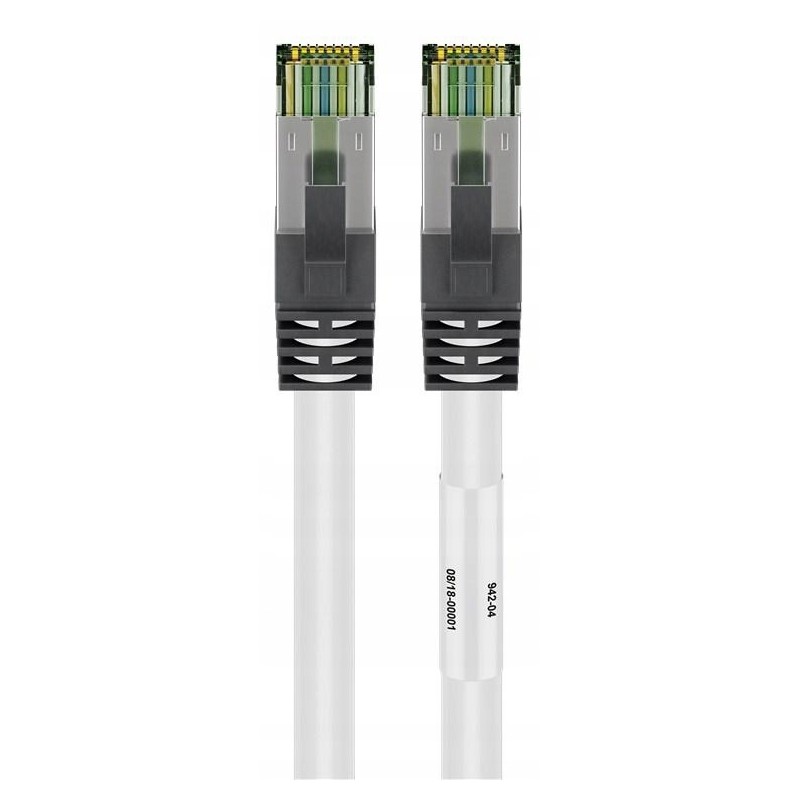 Outlet Patchcord S/FTP Goobay RJ45 3 m szary Cat 8.1 standard 25/40G Base-T Outlet Patchcord S/FTP Goobay RJ45 3 m szary Cat 8.1 standard 25/40G Base-T