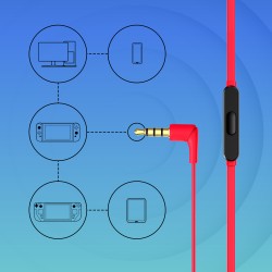 Outlet Słuchawki przewodowe douszne HyperX Cloud Earbuds II czerwone