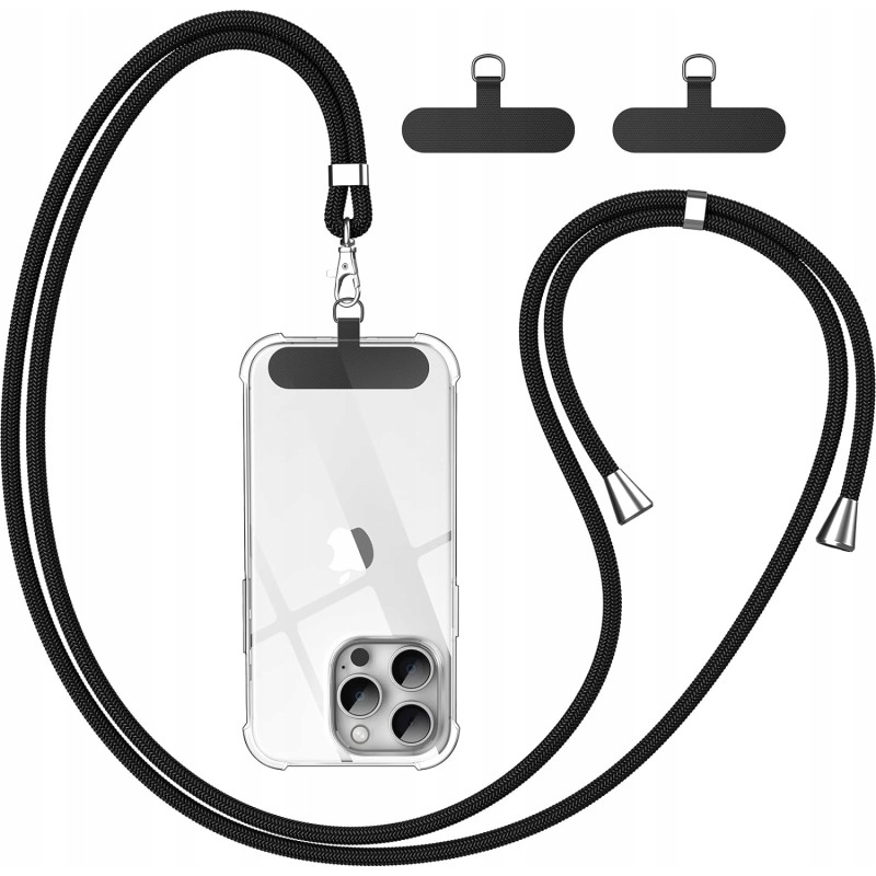 Outlet Caslord Smycz na telefon 1,6 m regulowany 2 wytrzymałymi naszywkami Outlet Caslord Smycz na telefon 1,6 m regulowany 2 wytrzymałymi naszywkami