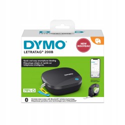 Outlet Drukarka etykiet Dymo LetraTag 200B Bluetooth z taśmą 12mm