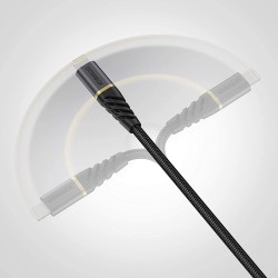 Outlet Otterbox Kabel USB-C do USB-C 1m szybkie ładowanie czarny nylonowy