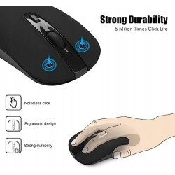 Cimetech Bezprzewodowa mysz komputerowa USB czarny