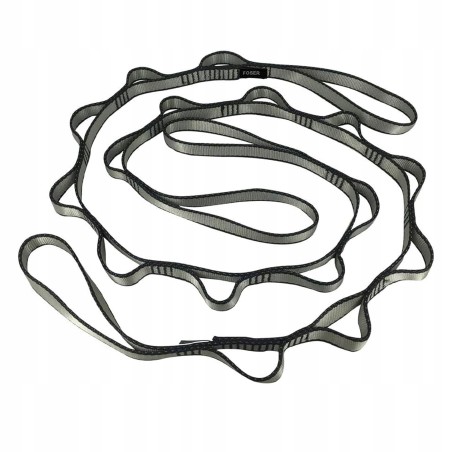 Outlet Taśma Przedłużająca do Hamaka Jogi FOSER Daisy Chain 2szt. Szary