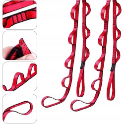 Outlet Taśma Przedłużająca do Hamaka Jogi FOSER Daisy Chain 2szt. Szary