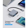 Outlet Adapter ABLEWE USB C 3.0 do HDMI VGA adapter 4K 30 Hz 4 w 1 20 W