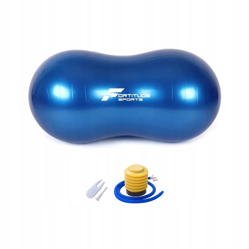 Outlet Piłka Rehabilitacyjna Fasolka 45x90cm do Jogi i Fitness z Pompką