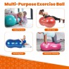 Outlet Piłka Rehabilitacyjna Fasolka 45x90cm do Jogi i Fitness z Pompką