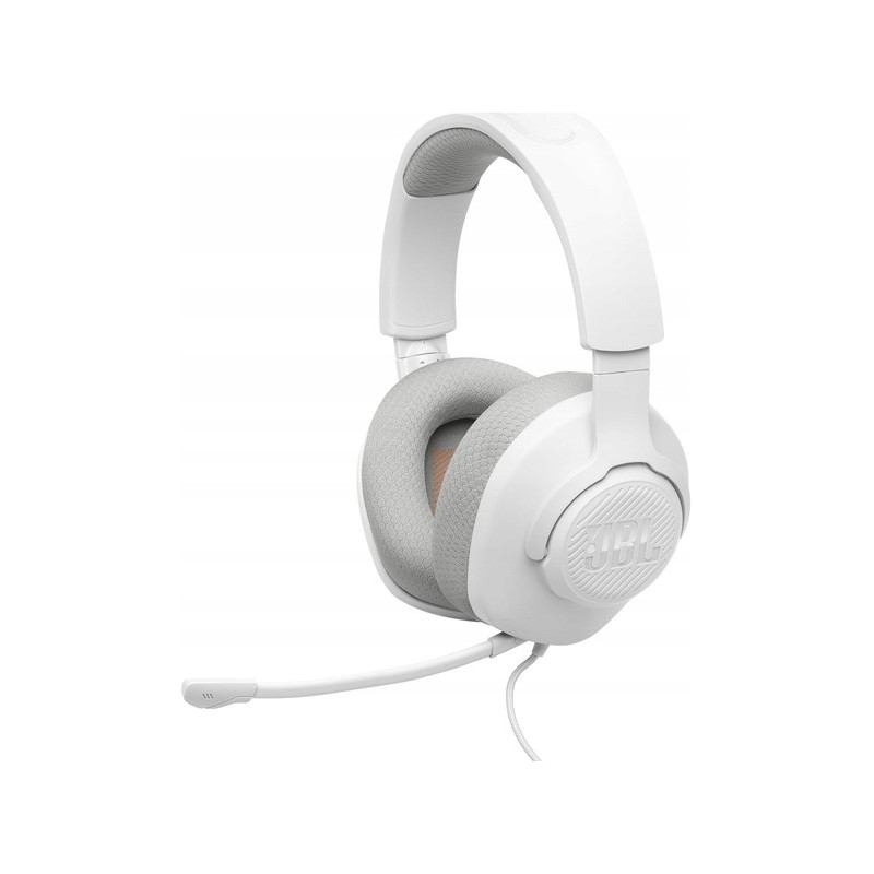 Outlet Słuchawki dla graczy JBL Quantum 100 M2 Białe z mikrofonem do PC