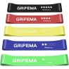Outlet GRIFEMA Zestaw 5 gum oporowych z 5 poziomami oporu różnokolorowe