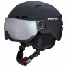Kask narciarski z przyłbicą szybą HEAD Knight Black XS/S 52-54 cm czarny
