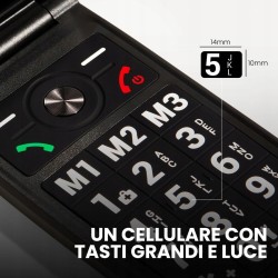 Outlet Telefon SPC Titan 2 4G USB C Łatwy w Obsłudze Mocna Bateria Klapka