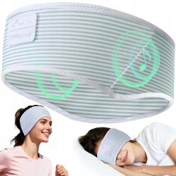 Outlet Opaska sportowa z słuchawkami Bluetooth 5.4 i mikrofonem, zielona