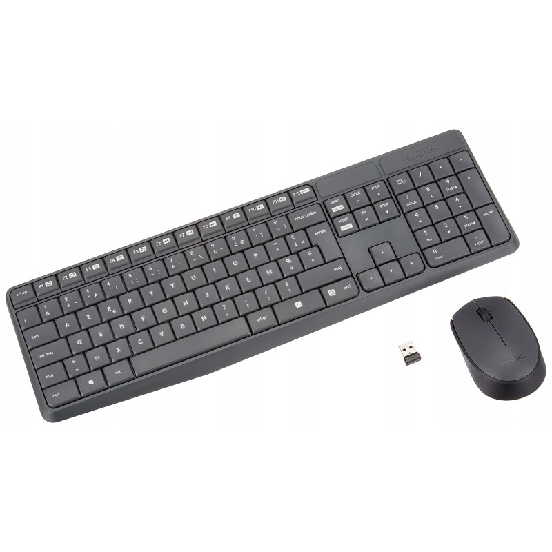 Outlet Logitech MK235 Zestaw klawiatura + myszka bezprzewodowa USB 2.4 Ghz