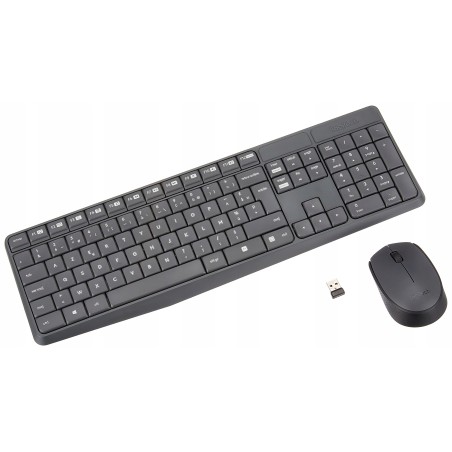 Outlet Logitech MK235 Zestaw klawiatura + myszka bezprzewodowa USB 2.4 Ghz