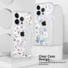 Outlet Xylota Etui MagSafe do iPhone 14 Pro 6,1" TPU Silikonowe 2szt Kwiat