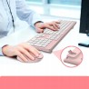 Outlet Bezprzewodowa Cicha Klawiatura i Mysz LeadsaiL K786 QWERTZ Różowy