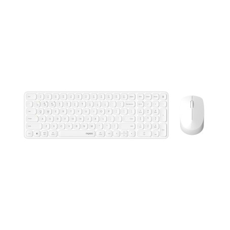 Outlet Rapoo 9310M Bezprzewodowa Klawiatura i Mysz Adapter USB BT Biały