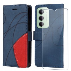 Outlet Etui z klapką FHSYCR do Xiaomi Redmi 15 4G/5G niebieskie + szkło