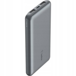 Outlet Powerbank Belkin 10000 mAh 10000mAh 2x USB-A / USB-C Szary