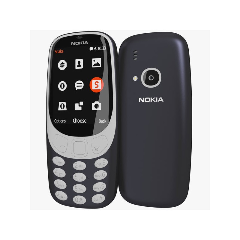 USZKODZONY Telefon komórkowy Nokia 3310 (2017) 4 MB / 16 MB 2G niebieski