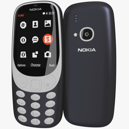 USZKODZONY Telefon komórkowy Nokia 3310 (2017) 4 MB / 16 MB 2G niebieski