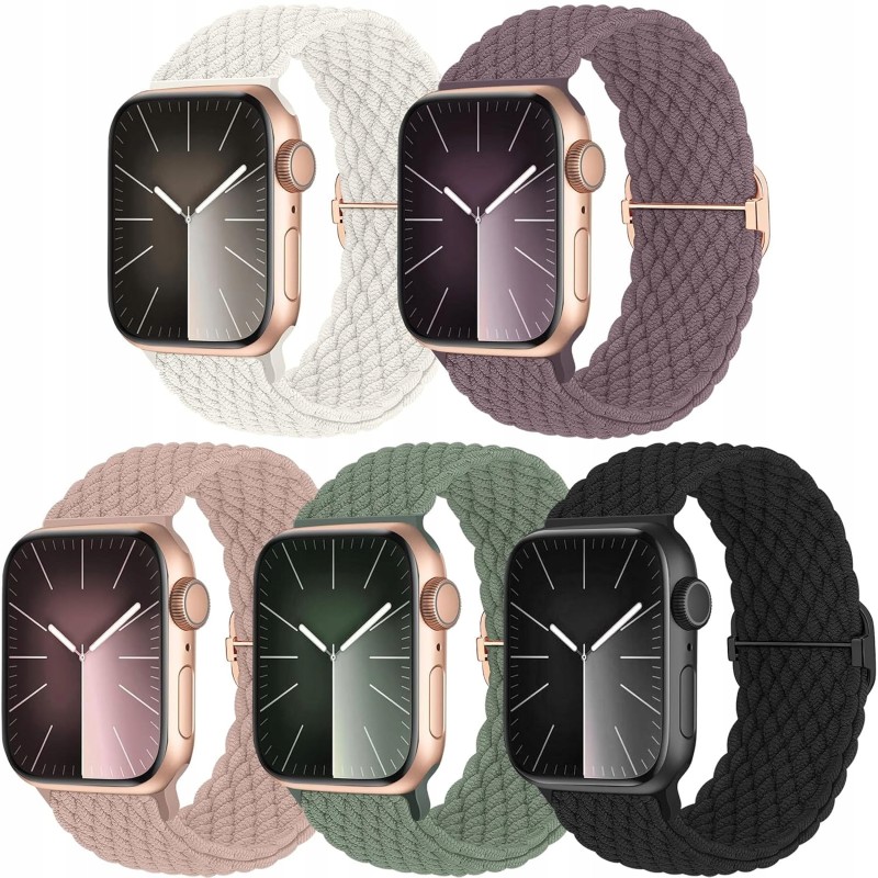 Pleciony pasek do Apple Watch 44-49mm unisex 5 szt. Chinbersky