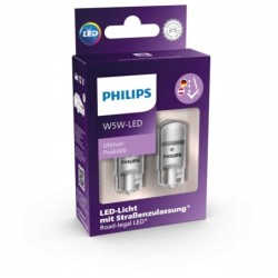 Outlet Żarówki samochodowe Philips W5W 11961HU60X2 2 sztuki białe jasne