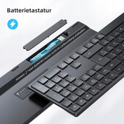 Outlet TECURS Bezprzewodowa klawiatura Bluetooth układ klawiatury QWERTZ