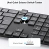 Outlet TECURS Bezprzewodowa klawiatura Bluetooth układ klawiatury QWERTZ