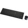 Outlet Zestaw klawiatura mysz bezprzewodowa USB 2,4 GHz czarny QWERTZ DE